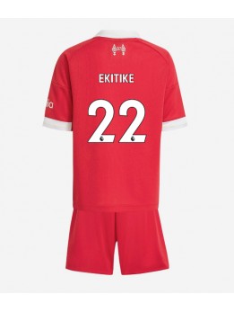 Billige Liverpool Hugo Ekitike #22 Hjemmedraktsett Barn 2025-26 Kortermet (+ Korte bukser)